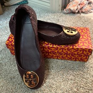 Tory Burch, Claire Ballet shoes in a wine color